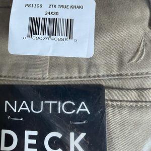 Brand. New never used Nautica Khaki Deck Pants with Stretch Movement